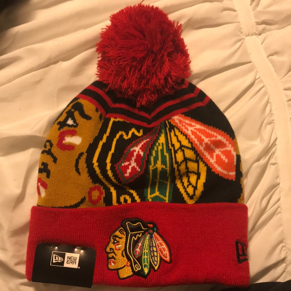 Canadian Blackhawks winter hat